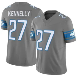 Men's Ian Kennelly Detroit Lions No.27 Limited Silver Vapor F.U.S.E. Jersey