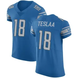Men's Isaac TeSlaa Detroit Lions No.18 Elite Team Color Vapor Untouchable Jersey - Blue