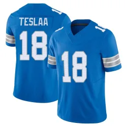 Men's Isaac TeSlaa Detroit Lions No.18 Limited Vapor F.U.S.E. 2nd Jersey - Blue
