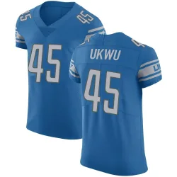 Men's Isaac Ukwu Detroit Lions No.45 Elite Team Color Vapor Untouchable Jersey - Blue