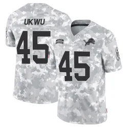 Men's Isaac Ukwu Detroit Lions No.45 Limited 2024 Salute to Service Jersey - Arctic Camo