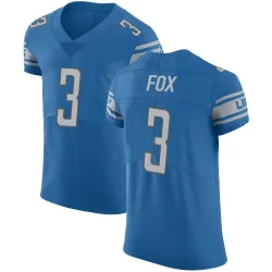 Men's Jack Fox Detroit Lions No.3 Elite Team Color Vapor Untouchable Jersey - Blue