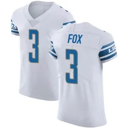 Men's Jack Fox Detroit Lions No.3 Elite Vapor Untouchable Jersey - White