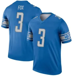 Men's Jack Fox Detroit Lions No.3 Legend Jersey - Blue