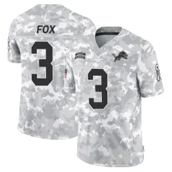 Men's Jack Fox Detroit Lions No.3 Limited 2024 Salute to Service Jersey - Arctic Camo