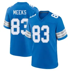 Men's Jackson Meeks Detroit Lions No.83 Game 2nd Jersey - Blue