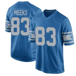 Men's Jackson Meeks Detroit Lions No.83 Game Throwback Vapor Untouchable Jersey - Blue