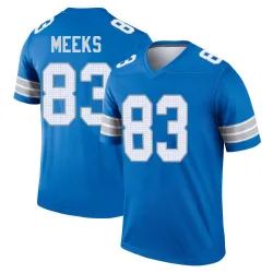 Men's Jackson Meeks Detroit Lions No.83 Legend 2nd Jersey - Blue