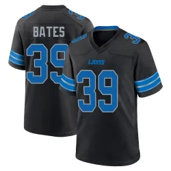 Men's Jake Bates Detroit Lions No.39 Game Alternate 2nd Jersey - Black
