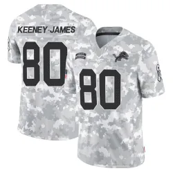 Men's Jakobie Keeney-James Detroit Lions No.80 Limited 2024 Salute to Service Jersey - Arctic Camo