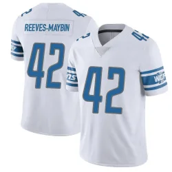 Men's Jalen Reeves-Maybin Detroit Lions No.42 Limited Vapor Untouchable Jersey - White