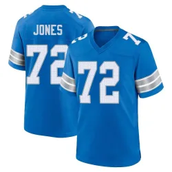 Men's Jamarco Jones Detroit Lions No.72 Game 2nd Jersey - Blue