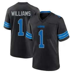 Men's Jameson Williams Detroit Lions No.1 Game Alternate 2nd Jersey - Black