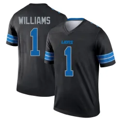 Men's Jameson Williams Detroit Lions No.1 Legend Jersey - Black