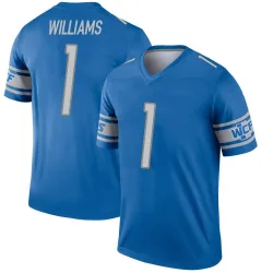 Men's Jameson Williams Detroit Lions No.1 Legend Jersey - Blue