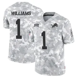 Men's Jameson Williams Detroit Lions No.1 Limited 2024 Salute to Service Jersey - Arctic Camo
