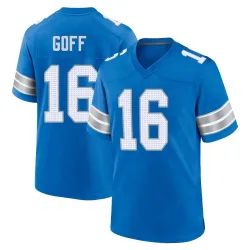 Men's Jared Goff Detroit Lions No.16 Game 2nd Jersey - Blue
