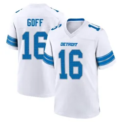 Men's Jared Goff Detroit Lions No.16 Game 2nd Jersey - White