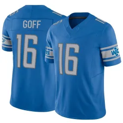Men's Jared Goff Detroit Lions No.16 Limited Vapor F.U.S.E. Jersey - Blue