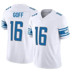 Men's Jared Goff Detroit Lions No.16 Limited Vapor F.U.S.E. Jersey - White