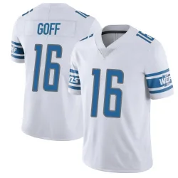 Men's Jared Goff Detroit Lions No.16 Limited Vapor Untouchable Jersey - White