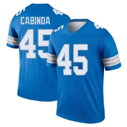 Men's Jason Cabinda Detroit Lions No.45 Legend 2nd Jersey - Blue
