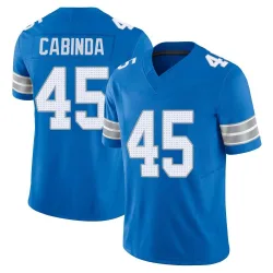 Men's Jason Cabinda Detroit Lions No.45 Limited Vapor F.U.S.E. 2nd Jersey - Blue