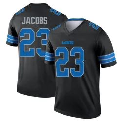 Men's Jerry Jacobs Detroit Lions No.23 Legend Jersey - Black