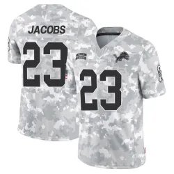 Men's Jerry Jacobs Detroit Lions No.23 Limited 2024 Salute to Service Jersey - Arctic Camo