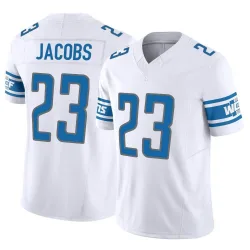 Men's Jerry Jacobs Detroit Lions No.23 Limited Vapor F.U.S.E. Jersey - White