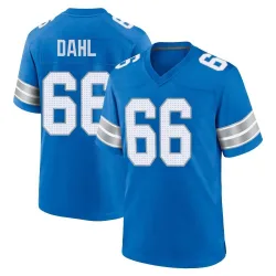 Men's Joe Dahl Detroit Lions No.66 Game 2nd Jersey - Blue