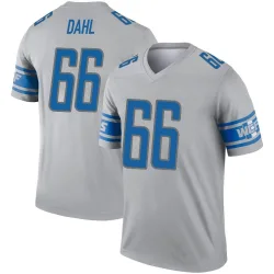 Men's Joe Dahl Detroit Lions No.66 Legend Inverted Jersey - Gray
