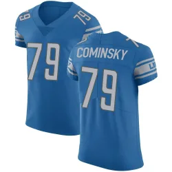 Men's John Cominsky Detroit Lions No.79 Elite Team Color Vapor Untouchable Jersey - Blue