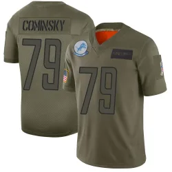Men's John Cominsky Detroit Lions No.79 Limited 2019 Salute to Service Jersey - Camo