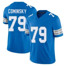 Men's John Cominsky Detroit Lions No.79 Limited Vapor F.U.S.E. 2nd Jersey - Blue