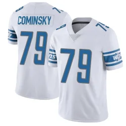 Men's John Cominsky Detroit Lions No.79 Limited Vapor Untouchable Jersey - White