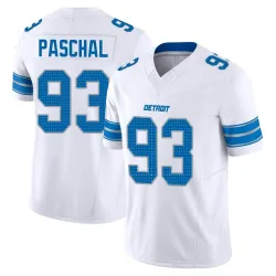 Men's Josh Paschal Detroit Lions No.93 Limited Vapor F.U.S.E. 2nd Jersey - White
