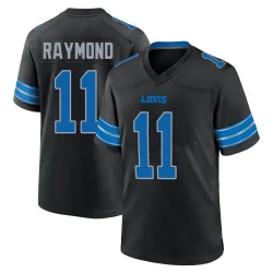 Men's Kalif Raymond Detroit Lions No.11 Game Alternate 2nd Jersey - Black