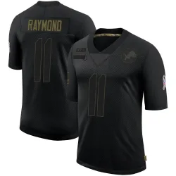 Men's Kalif Raymond Detroit Lions No.11 Limited 2020 Salute To Service Jersey - Black