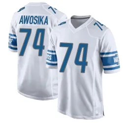 Men's Kayode Awosika Detroit Lions No.74 Game Jersey - White