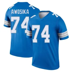 Men's Kayode Awosika Detroit Lions No.74 Legend 2nd Jersey - Blue