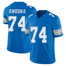 Men's Kayode Awosika Detroit Lions No.74 Limited Vapor F.U.S.E. 2nd Jersey - Blue