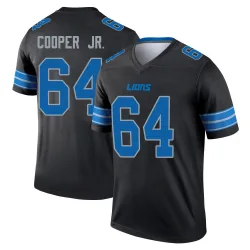 Men's Keith Cooper Jr. Detroit Lions No.64 Legend Jersey - Black