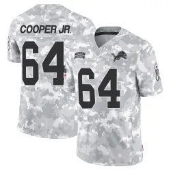 Men's Keith Cooper Jr. Detroit Lions No.64 Limited 2024 Salute to Service Jersey - Arctic Camo