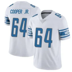 Men's Keith Cooper Jr. Detroit Lions No.64 Limited Vapor Untouchable Jersey - White