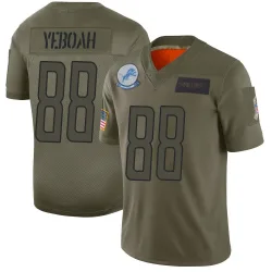 Men's Kenny Yeboah Detroit Lions No.88 Limited 2019 Salute to Service Jersey - Camo