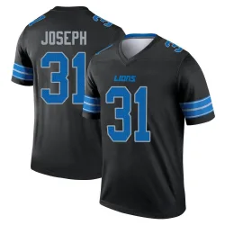 Men's Kerby Joseph Detroit Lions No.31 Legend Jersey - Black