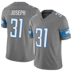 Men's Kerby Joseph Detroit Lions No.31 Limited Silver Vapor F.U.S.E. Jersey