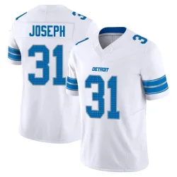 Men's Kerby Joseph Detroit Lions No.31 Limited Vapor F.U.S.E. 2nd Jersey - White