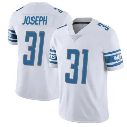 Men's Kerby Joseph Detroit Lions No.31 Limited Vapor Untouchable Jersey - White